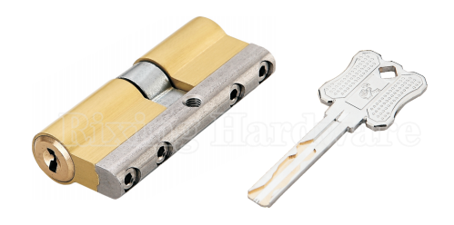 All-copper blade structure anti-theft lock cylinder